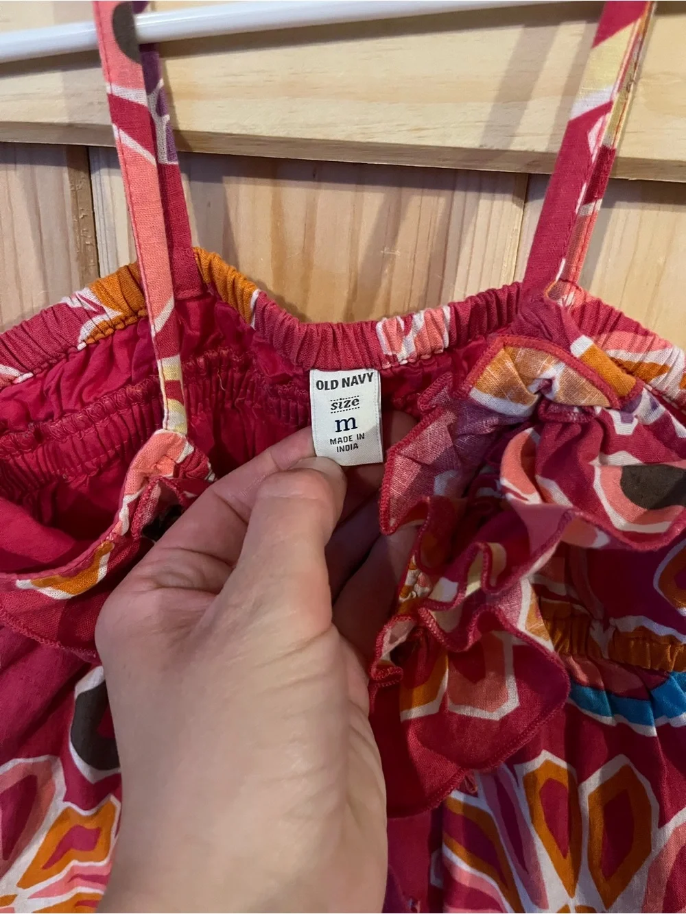Old Navy Linen Cotton Floral Dress